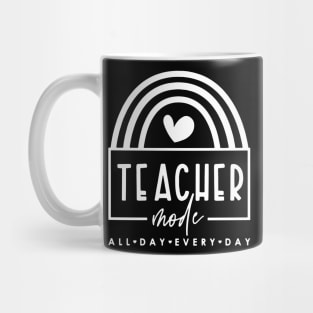 Funny Teacher Mode All Day Every Day Gift For Teacher Mug